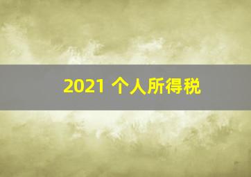 2021 个人所得税